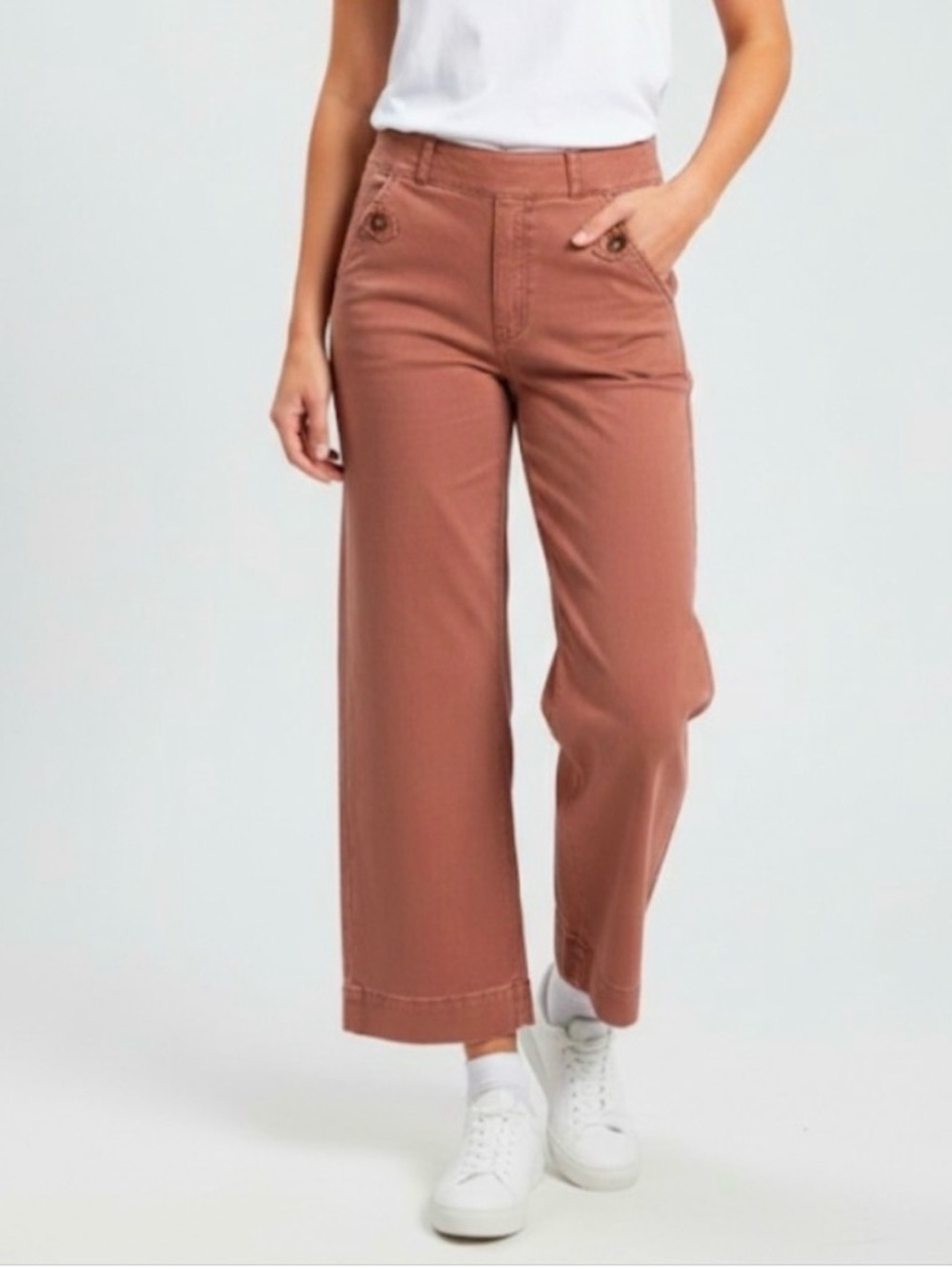 SPANX Women’s Rust Colored Cropped Pants